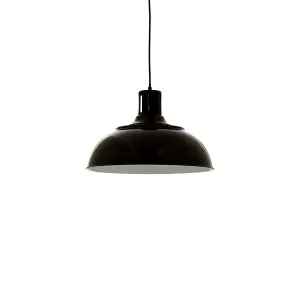 Interiors by Premier Brook Black Metal Pendant Light