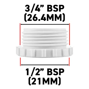 garden watering outdoor tap threaded adaptor to fit 1/2" bsp or 3/4" bsp tap,universal hose connection