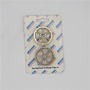 McAlpine CARD-34 Two Gold Plated Grids For Shower Traps - STWGR-GP x 2