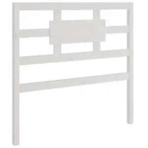 Berkfield Bed Frame White Solid Wood 90x190 cm 3FT Single