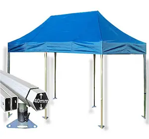 3m x 6m Extreme 40 Instant Shelter Pop Up Gazebos Frame & Canopy - Royal Blue