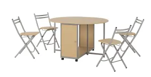 Budget Butterfly Dining Set With 4 Chairs