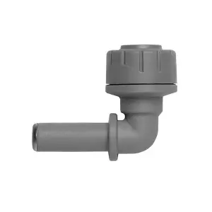 Polypipe PolyPlumb PB1010 10mm Spigot Elbow 90 Degree - Grey Single