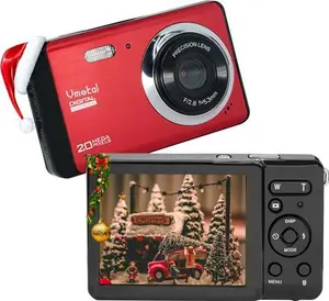 Digital Camera/ 8X Digital Zoom/ 20MP/ 1080P FHD/ 2.8" TFT LCD Screen GDC80X2 Simple Camera For Kids/Children/Teenagers/Beginners/The Elderly (Red)