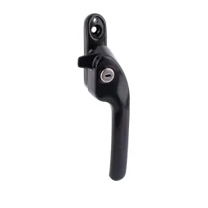 Timber Series Guru Cranked Locking Window Fastener - Black (Right Hand)