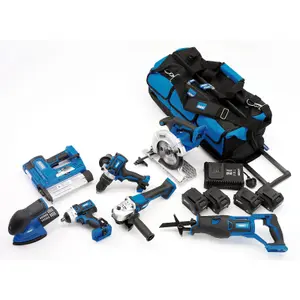 Draper  D20 20V Jumbo Kit, 1 x 3.0Ah Battery, 1 x 5.0Ah Battery, 1 x Charger, 1 x Tool Bag 90473