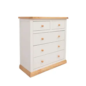 Trevi 5 Drawer Chest of Drawers Wood Knob