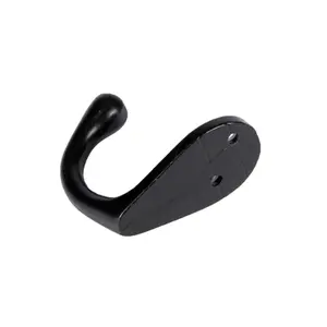 Hammer & Tongs - Narrow Single Robe Hook - W30mm x H55mm - Black