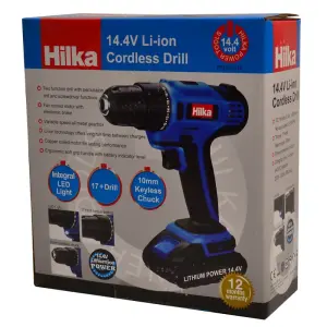 Hilka  PTLCDD14 14.4v Li-ion Cordless Drill Driver