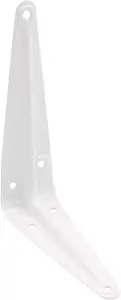 EAI - London Shelf Bracket - 125x100x35x1mm - White - Pack of 10