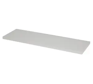 GoodHome Rigga Satin light grey Rectangular Floating shelf (L)60cm x (D)19cm