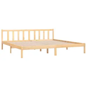 Berkfield Bed Frame Solid Pinewood 200x200 cm