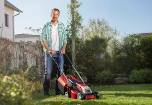 Einhell 30cm Cordless Lawnmower 18V Rotary With Battery And Charger Power X-Change 25L Grass Box BRUSHLESS - GE-CM 18/30 Li Kit