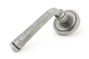 From The Anvil Pewter Avon Round Lever on Rose Set (Art Deco) - Unsprung