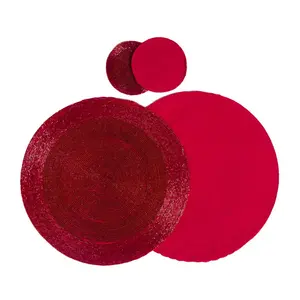 18 Piece Placemat Set Red