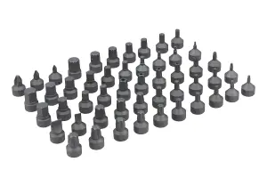 Laser Tools 7653 50pc Stubby Bit Set 1/4" Drive Mixed Profile