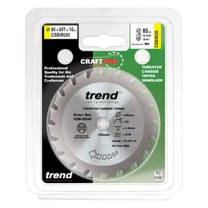 Trend CraftPro Mini Saw Blade 85 x 10mm x 20T