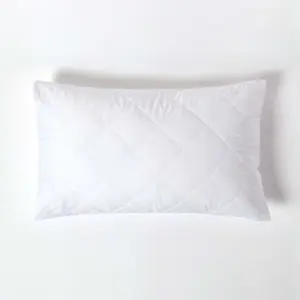 Homescapes Quilted Pillow Protector Pair, Standard Size