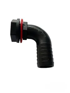 1"Water butt/rain barrel outlet elbow with nut+washer,requires 26mm hole