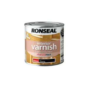 Ronseal Ebony Gloss Skirting Wood varnish, 250ml