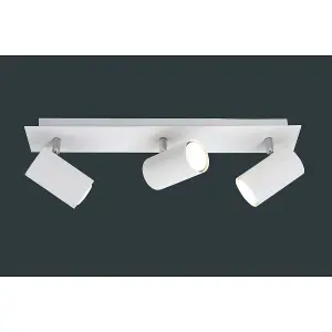 Luminosa Marley Modern 3 Light Ceiling Spotlight Bar White - UK Stock