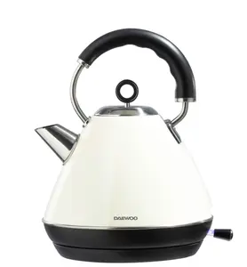 Daewoo Cream Kensington Matching Toaster and Kettle Set 1.7 Litre Rapid Boil 4 Slice Retro SDA2449GE Combo Stainless Steel