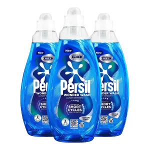 Persil Wonder Wash Liquid Detergent Bio Odour Defy 55 Washes 1.485 Litre, 3 Pack