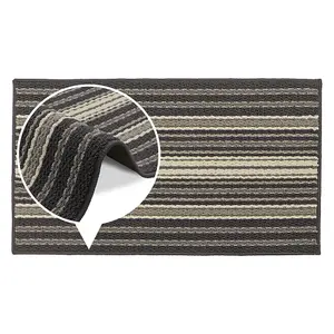 JVL Hubble Machine Washable Latex Backed Doormat, 40x70cm, Dusk