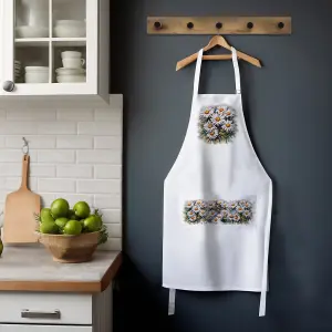 Purely Home  Garden Flowers Daisies Apron - Floral Gifts for Her - Cooking & Baking