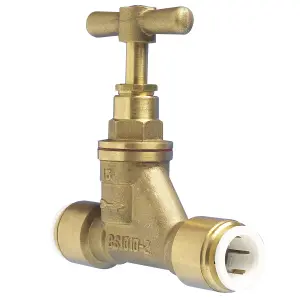 John Guest Speedfit Brass Stop Valve 15mm (15Bsc)