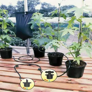 New Instant Drip Watering System Garden Outdoors Feed Plants Hang Resistant