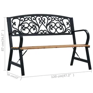 Berkfield Garden Bench 120 cm Wood