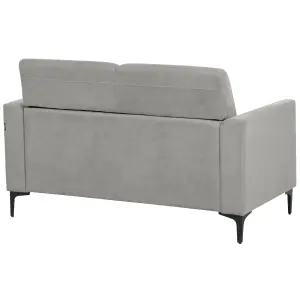 2 Seater Fabric Sofa Grey FENES