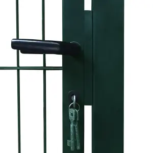 Berkfield 2D Fence Gate (Single) Green 106 x 190 cm