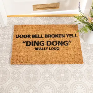 Yell Ding Dong Doormat - Regular 60x40cm