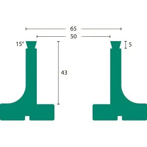 Axminster Woodturning Cylinder Jaws - 50mm