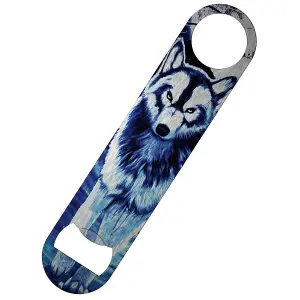 Requiem Collective Benithe Wolf Bar Blade Bottle Opener Blue/White (One Size)