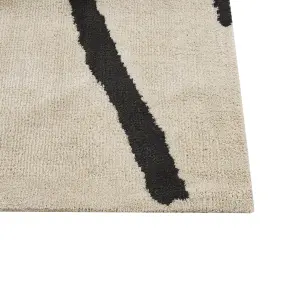 Area Rug 300 x 400 cm Beige and Black KOLPUR