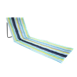 Oypla Portable Beach Mat Folding Chair Sun Lounger Outdoor Camping