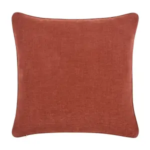 GoodHome Arntzen Dark rust Plain Indoor Cushion (L)55cm x (W)55cm