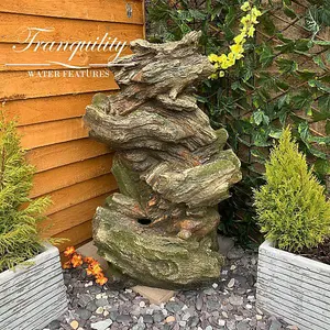 Driftwood Falls Woodland Mains Plugin Powered Water Feature