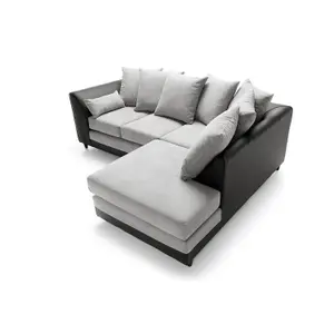 Dylan Corner Sofa Right Facing in Light Grey