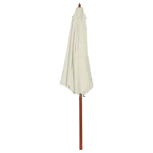 Berkfield Parasol 300x258 cm Sand White