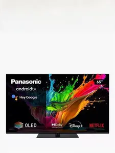 Panasonic TX-65MZ800B OLED HDR 4K Ultra HD Smart Android TV, 65 Inch With Freeview Play & Dolby Atmos, Black