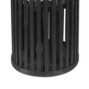 Beliani Boho Lantern LUZON Wood Black