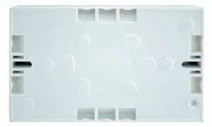 BG Plastic 30mm Double Pattress box