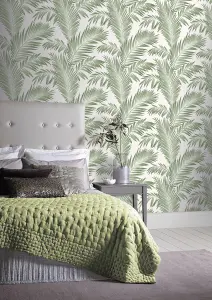 Arthouse Tropical Palm Green Wallpaper