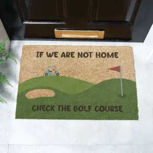 Check The Golf Course Doormat (60 x 40cm)