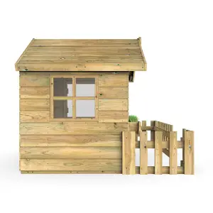 Rebo Orchard 4FT x 4FT Children's Wooden Garden Playhouse - Dove