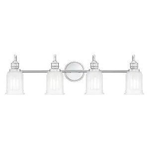 Elstead Quoizel Swell Wall Lamp Polished Chrome, IP44